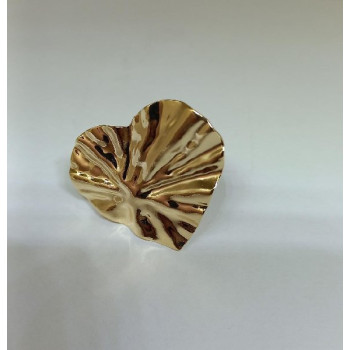 ANEL REGULAVEL CORAÇÃO MARTELADO