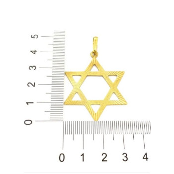 PING LATÃO ESTRELA DE DAVI ESTAMPADA