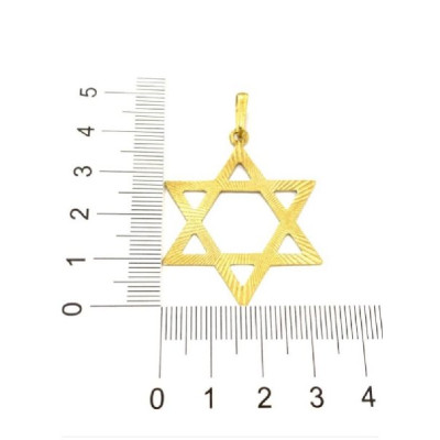 PING LATÃO ESTRELA DE DAVI ESTAMPADA