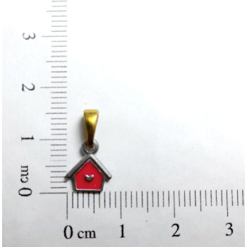 PIN INFANTIL RESINADO CASA COM CORAÇÃO CAP