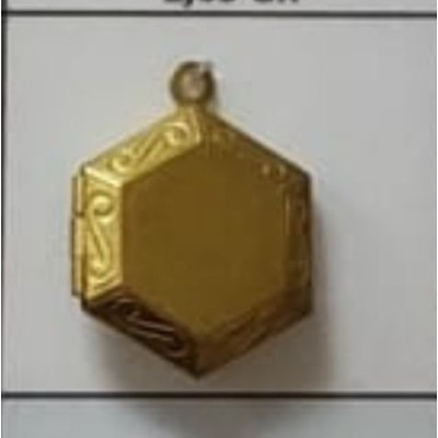 PIN RELICÁRIO GEOMETRICO COM BORDA