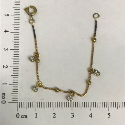 PUL. CORRENTE BOLINHA COM ZIRCONIA