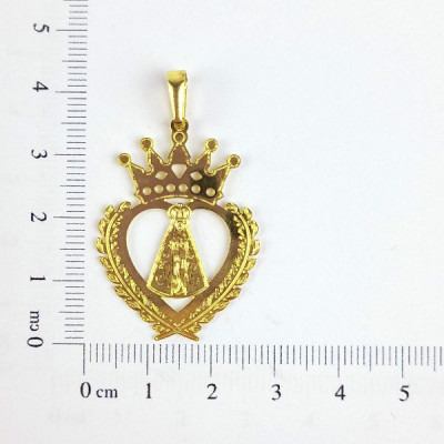 PIN FOTOCORROSÃO COROA CORAÇÃO APARECIDA