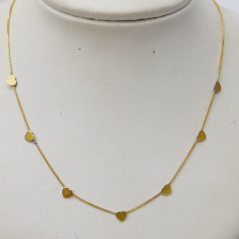 COLAR VENEZIANA CORAÇÃO 45+5