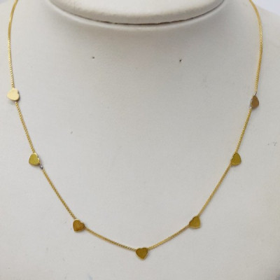 COLAR VENEZIANA CORAÇÃO 45+5