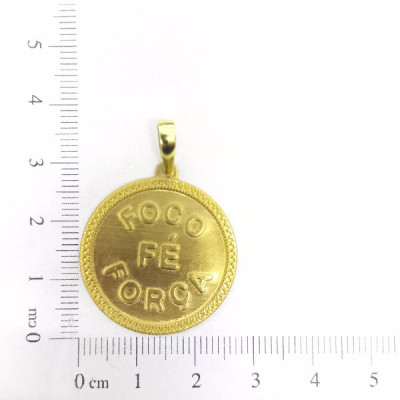 PIN REDONDO FOCO FÉ FORÇA CAG