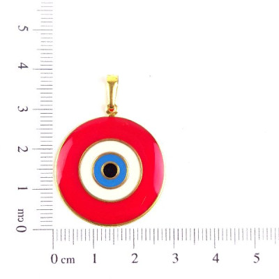 PIN OLHO GREGO RESINA MIX COR CAG