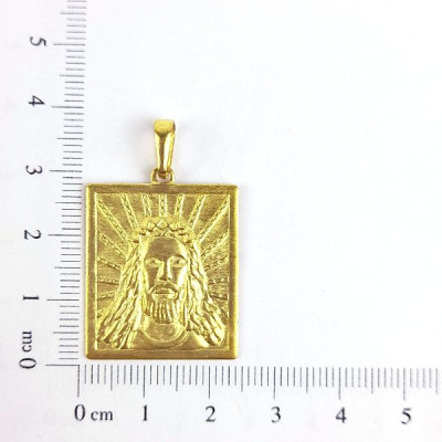 PIN RETANGULO ROSTO DE CRISTO CAG