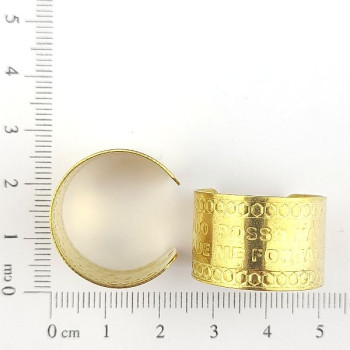 ANEL REGULAVEL TUDO POSSO NAQUELE C/ 2 FUROS