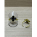 ANEL REGULAVEL FLOR PRETO 