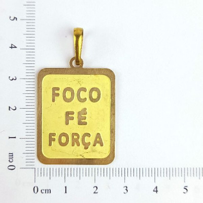 PIN PLACA FOCO FÉ FORÇA CAG