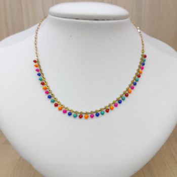 CHOCKER PONTINHOS COLORIDOS