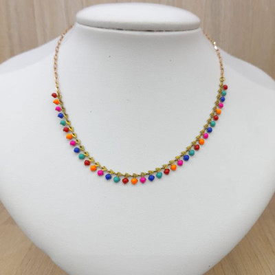 CHOCKER PONTINHOS COLORIDOS