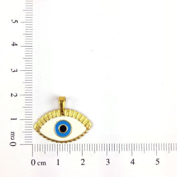 PIN OLHO COM CILIO RESINADO CAM