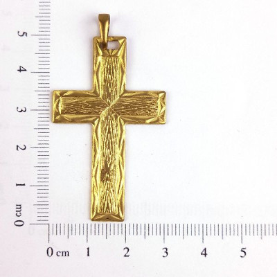 PIN CRUZ MADEIRA BORDA DIAMANTADA CAG