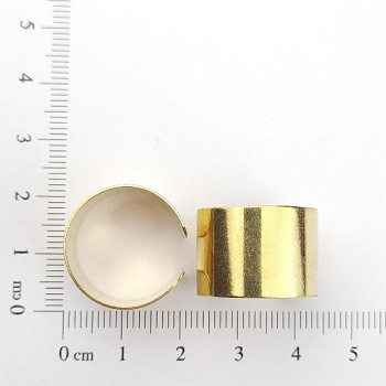 ANEL REGULAVEL LISO CHEIO MAIOR C/ 2 FUROS