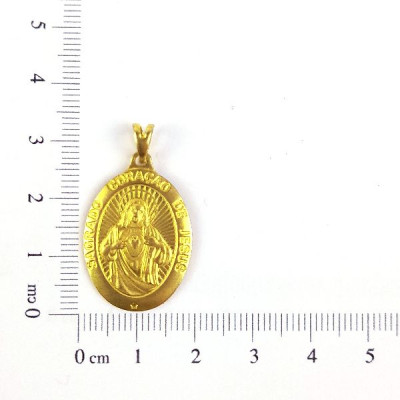 PIN MEDALHA CORAÇÃO DE JESUS CAM