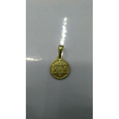 PIN LATÃO MEDIA ESTRELA DE DAVI CAM