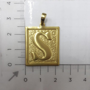 PIN QUADRADO LETRAS S CAG