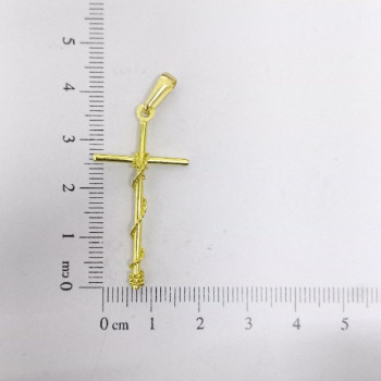 PIN CRUZ PALITO NÓ METADE CRUZ 4CM