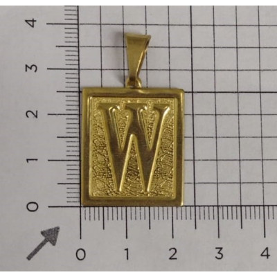PIN QUADRADO LETRAS W CAG