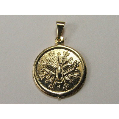 PING LATÃO MEDALHA ESPIRITO SANTO