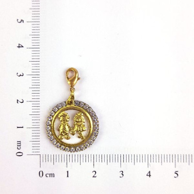 PIN MENINO E MENINA ZIRCÔNIA