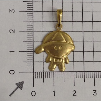 PIN LATÃO BRUTO MENINO
