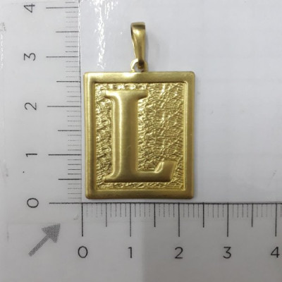 PIN QUADRADO LETRAS L CAG