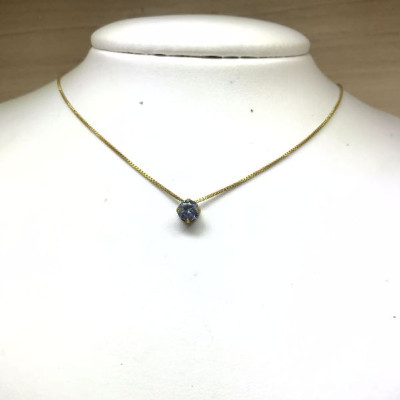 CHOCKER PONTO DE LUZ ZIRCONIA 6MM 35CM+5CM