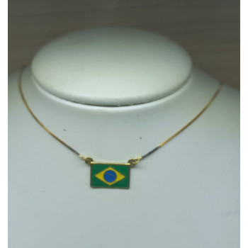 COLAR BRASIL 45CM RESINADO