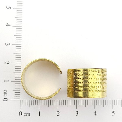 ANEL REGULAVEL ORAÇÃO SÃO JORGE C/ 2 FUROS