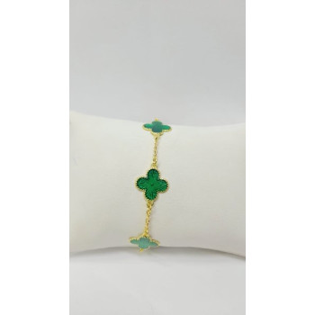 PUL FLOR 14MM RESINADO VERDE 18+3