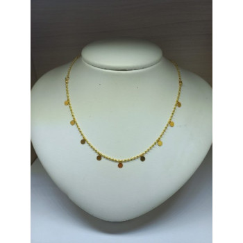 CHOKER PONTO DE LUZ CORRENTE DE BOLINHAS