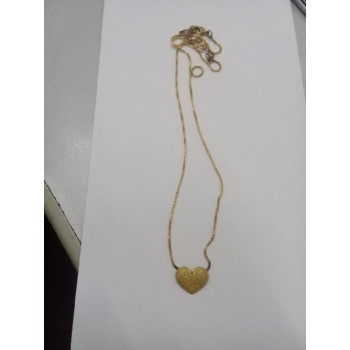 COLAR CORAÇÃO TRABALHADO 2 SAIDAS