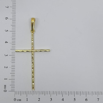 PIN CRUZ DIAMANTADA GRANDE 6CM