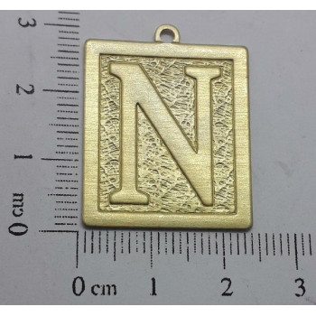 PIN QUADRADO LETRAS N CAG