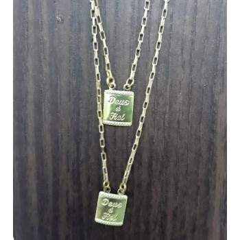 ESCAPULARIO PLACA DEUS É FIEL