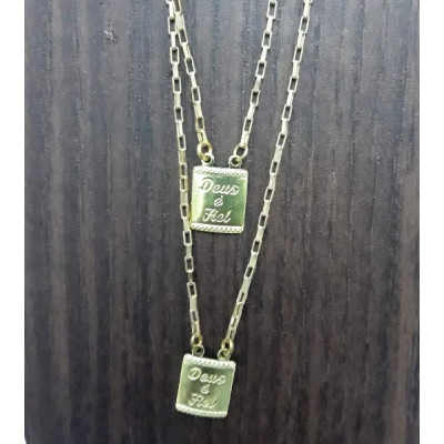 ESCAPULARIO PLACA DEUS É FIEL