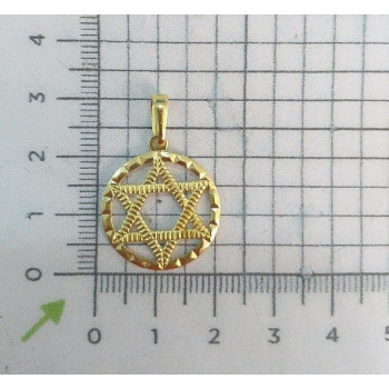 PING LATÃO REDONDO ESTRELA DE DAVI M