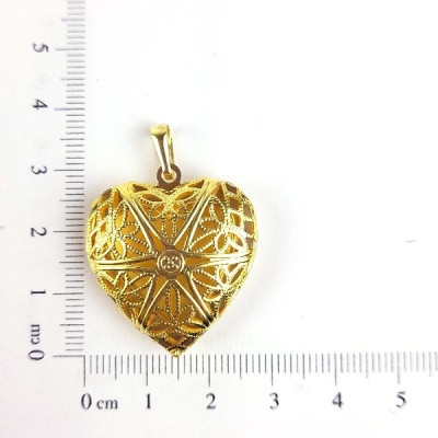 PIN RELICÁRIO CORAÇÃO VZD 26MM