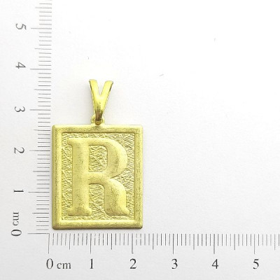 PIN QUADRADO LETRAS R CAG