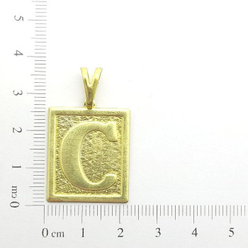 PIN QUADRADO LETRAS C CAG