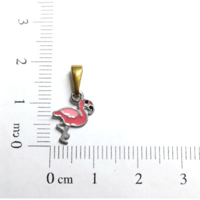 PIN INFANTIL RESINADO FLAMINGO CAP