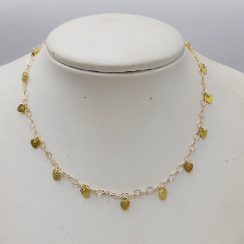 COLAR CORAÇÕES 45+5