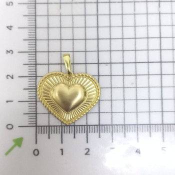 PIN CORAÇÃO 17MM BORDA DE CORDA CAM