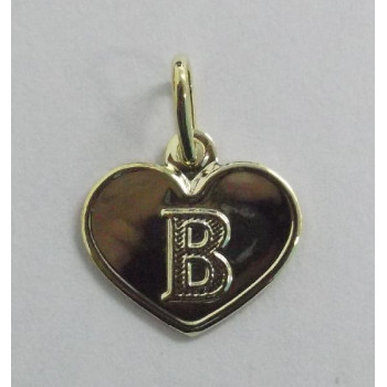 PIN LATÃO CORAÇÃO LETRA 