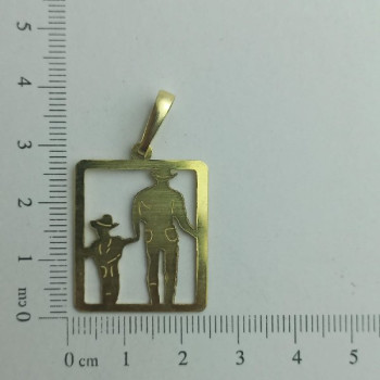 PIN PLACA PAI E FILHO COWBAY CAM