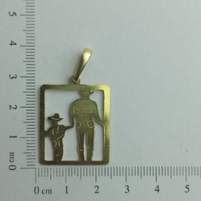 PIN PLACA PAI E FILHO COWBAY CAM