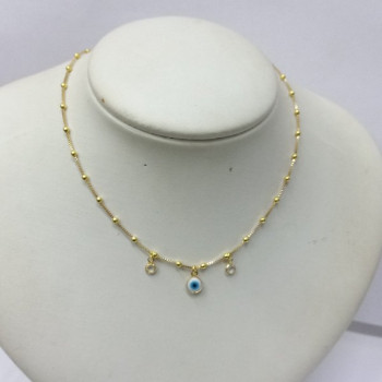 CHOCKER OLHO GREGO E PONTO DE LUZ